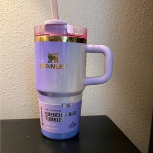 Wicked Stanley Lavender and gold Quencher H2.0 Tumbler with Straw